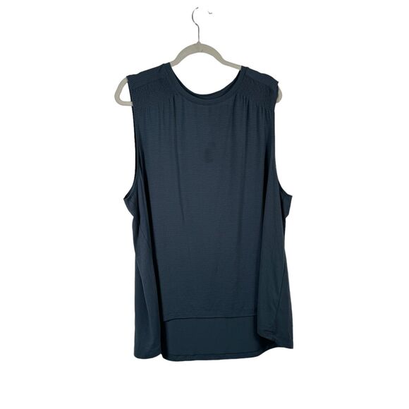 Peleton Blue Sleeveless Tank Top Workout Gym Active Stretch Womens Plus Size 3x - Picture 1 of 6